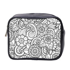 These Flowers Need Colour! Mini Toiletries Bag 2-side by Simbadda