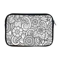 These Flowers Need Colour! Apple Macbook Pro 17  Zipper Case by Simbadda