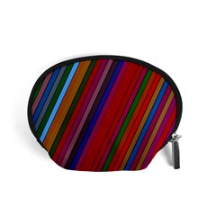 Color Stripes Pattern Accessory Pouches (small)  by Simbadda