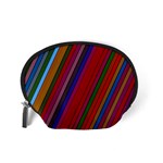 Color Stripes Pattern Accessory Pouches (Small)  Back