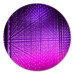 Pattern Light Color Structure Magnet 5  (round) by Simbadda