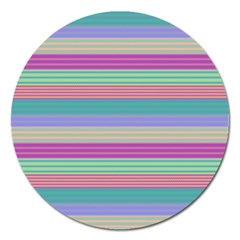 Backgrounds Pattern Lines Wall Magnet 5  (round) by Simbadda