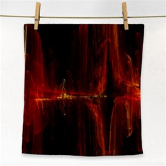 The Burning Of A Bridge Face Towel by designsbyamerianna