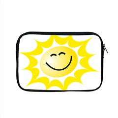 The Sun A Smile The Rays Yellow Apple Macbook Pro 15  Zipper Case by Simbadda