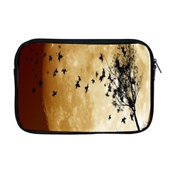 Birds Sky Planet Moon Shadow Apple Macbook Pro 17  Zipper Case by Simbadda