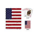 Flag United States United States Of America Stripes Red White Playing Cards (Mini)  Back