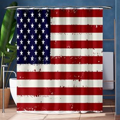 Flag United States United States Of America Stripes Red White Shower Curtain 60  X 72  (medium)  by Simbadda