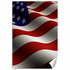 Flag United States Stars Stripes Symbol Canvas 24  X 36  by Simbadda