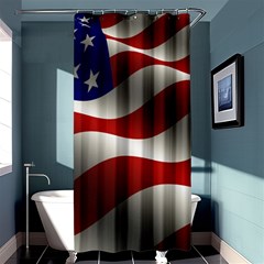 Flag United States Stars Stripes Symbol Shower Curtain 36  X 72  (stall)  by Simbadda