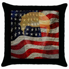 American President Throw Pillow Case (black) by Valentinaart