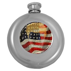 American President Round Hip Flask (5 Oz) by Valentinaart