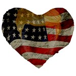 American president Large 19  Premium Heart Shape Cushions Front