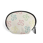 Flower Background Nature Floral Accessory Pouches (Small)  Front