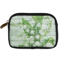 On Wood May Lily Of The Valley Digital Camera Cases by Simbadda