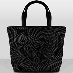 Distorted Net Pattern Bucket Bags by Simbadda