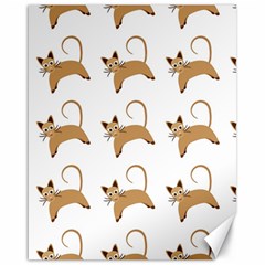 Cute Cats Seamless Wallpaper Background Pattern Canvas 16  X 20   by Simbadda