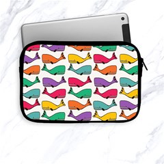 Small Rainbow Whales Apple Ipad Mini Zipper Cases by Simbadda