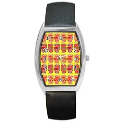 Funny Faces Barrel Style Metal Watch by Amaryn4rt