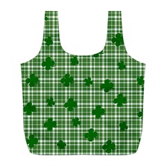 St  Patrick s Day Pattern Full Print Recycle Bags (l)  by Valentinaart