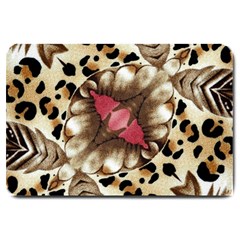 Animal Tissue And Flowers Large Doormat  by Amaryn4rt