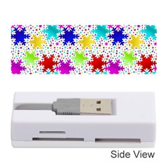 Snowflake Pattern Repeated Memory Card Reader (stick)  by Amaryn4rt