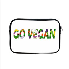 Go Vegan Apple Macbook Pro 15  Zipper Case by Valentinaart