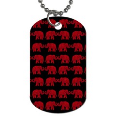 Indian Elephant Pattern Dog Tag (one Side) by Valentinaart