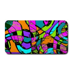 Abstract Art Squiggly Loops Multicolored Medium Bar Mats by EDDArt