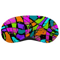 Abstract Art Squiggly Loops Multicolored Sleeping Masks by EDDArt