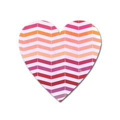 Abstract Vintage Lines Heart Magnet by Amaryn4rt