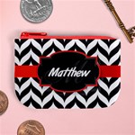 Pattern Black 1 Coin Change Purse Front