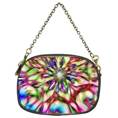 Magic Fractal Flower Multicolored Chain Purses (one Side)  by EDDArt