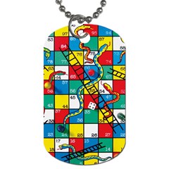 Snakes And Ladders Dog Tag (one Side) by Amaryn4rt