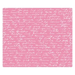 Handwriting  Double Sided Flano Blanket (small)  by Valentinaart