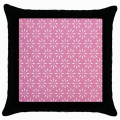 Pattern Throw Pillow Case (black) by Valentinaart