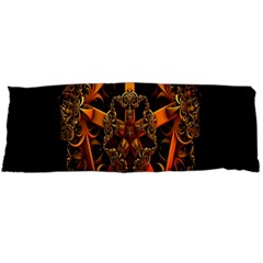 3d Fractal Jewel Gold Images Body Pillow Case (dakimakura) by Simbadda