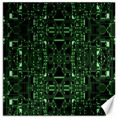 An Overly Large Geometric Representation Of A Circuit Board Canvas 20  X 20   by Simbadda