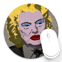 Happy Birthday Mr  President  Round Mousepads by Valentinaart