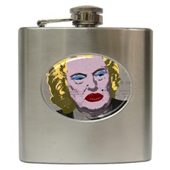 Happy Birthday Mr  President  Hip Flask (6 Oz) by Valentinaart