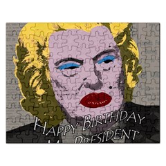 Happy Birthday Mr  President  Rectangular Jigsaw Puzzl by Valentinaart