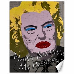 Happy Birthday Mr  President  Canvas 12  X 16   by Valentinaart