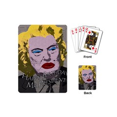 Happy Birthday Mr  President  Playing Cards (mini)  by Valentinaart