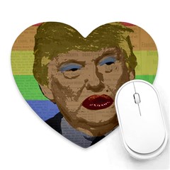 Donald Trump Heart Mousepads by Valentinaart