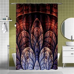 Abstract Fractal Shower Curtain 48  X 72  (small)  by Simbadda