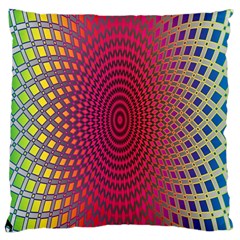 Abstract Circle Colorful Large Cushion Case (two Sides) by Simbadda