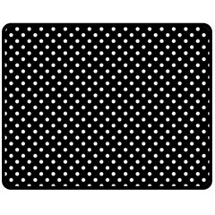 Polka Dots Fleece Blanket (medium)  by Valentinaart