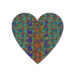 Sea Of Mermaids Heart Magnet by pepitasart