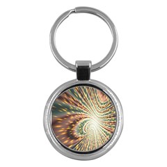 Vortex Glow Abstract Background Key Chains (round)  by Simbadda