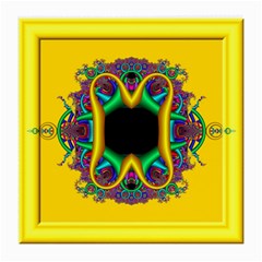 Fractal Rings In 3d Glass Frame Medium Glasses Cloth by Simbadda