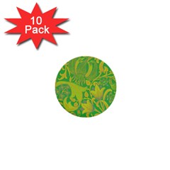 Floral Pattern 1  Mini Buttons (10 Pack)  by Valentinaart